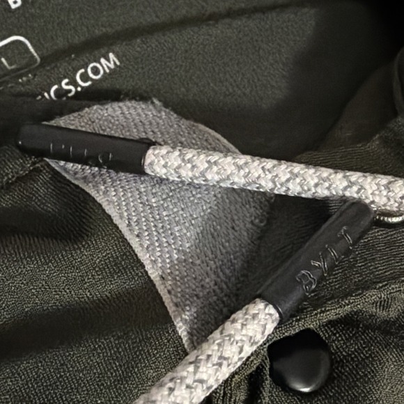 BYLT Basics Men's Large Green Pulse Pullover Drop Cut 1/4 Snap Hoodie - Picture 6 of 9